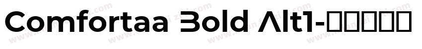 Comfortaa Bold Alt1字体转换